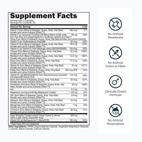Ingrédients bio de la multivitamine quotidienne Transparent Labs