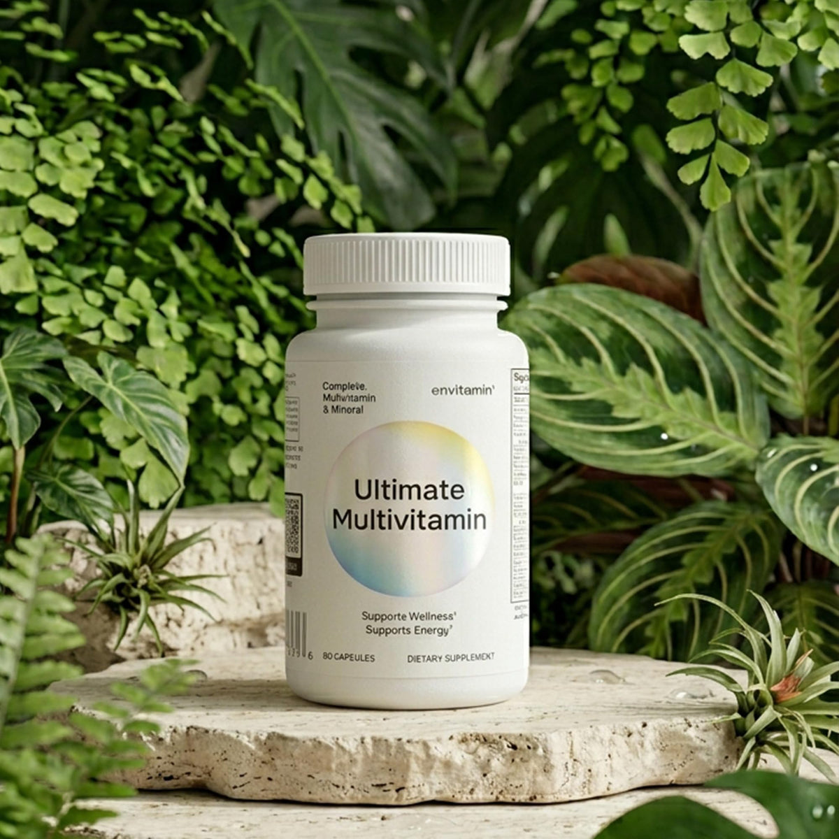 Ingrédients clés de l'envitamin Multivitamine Ultime sur l'étiquette