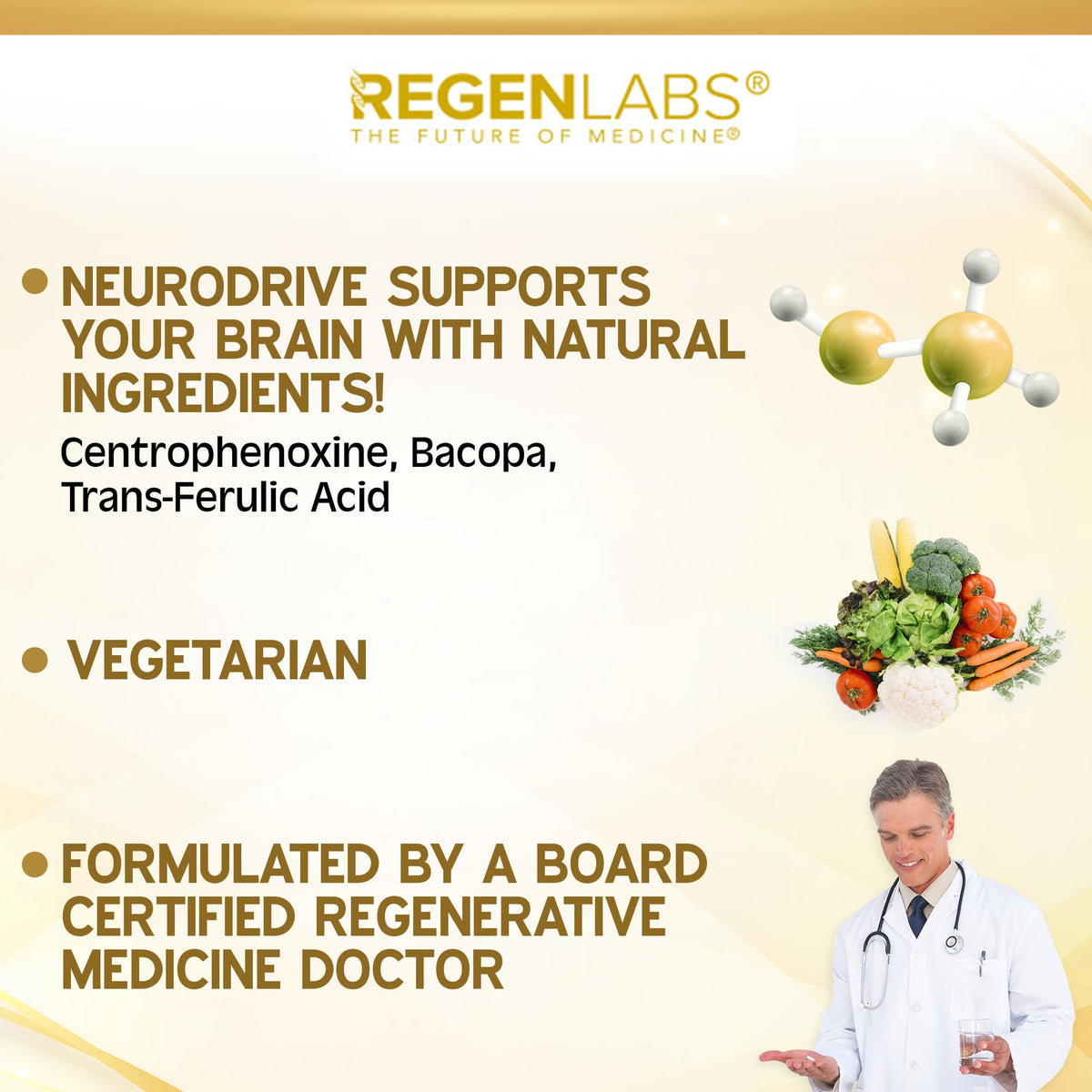 Ingrédients clés du supplément Regen Labs NeuroDrive