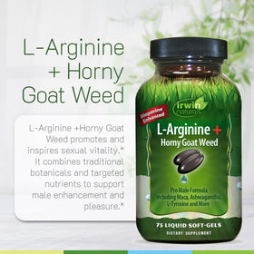 Ingrédients d'Irwin Naturals L-Arginine + Horny Goat Weed