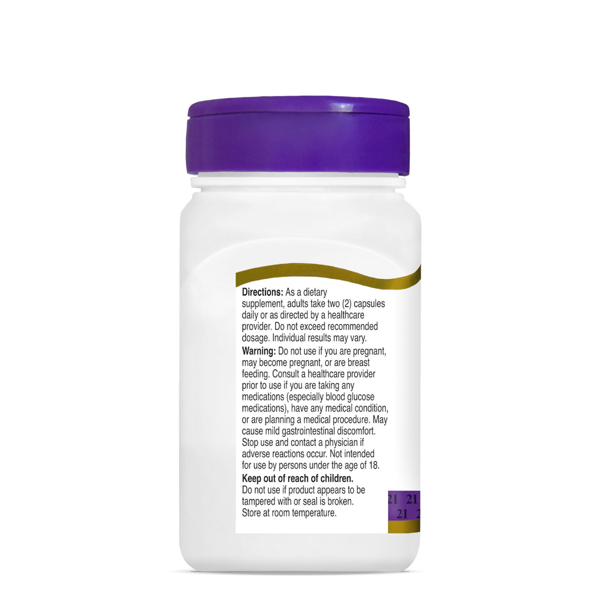 Ingrédients de 21st Century Berberine HCl sur une table