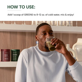 Ingrédients de BodyHealth Greens Poudre Superaliment au Goût Pomme Verte
