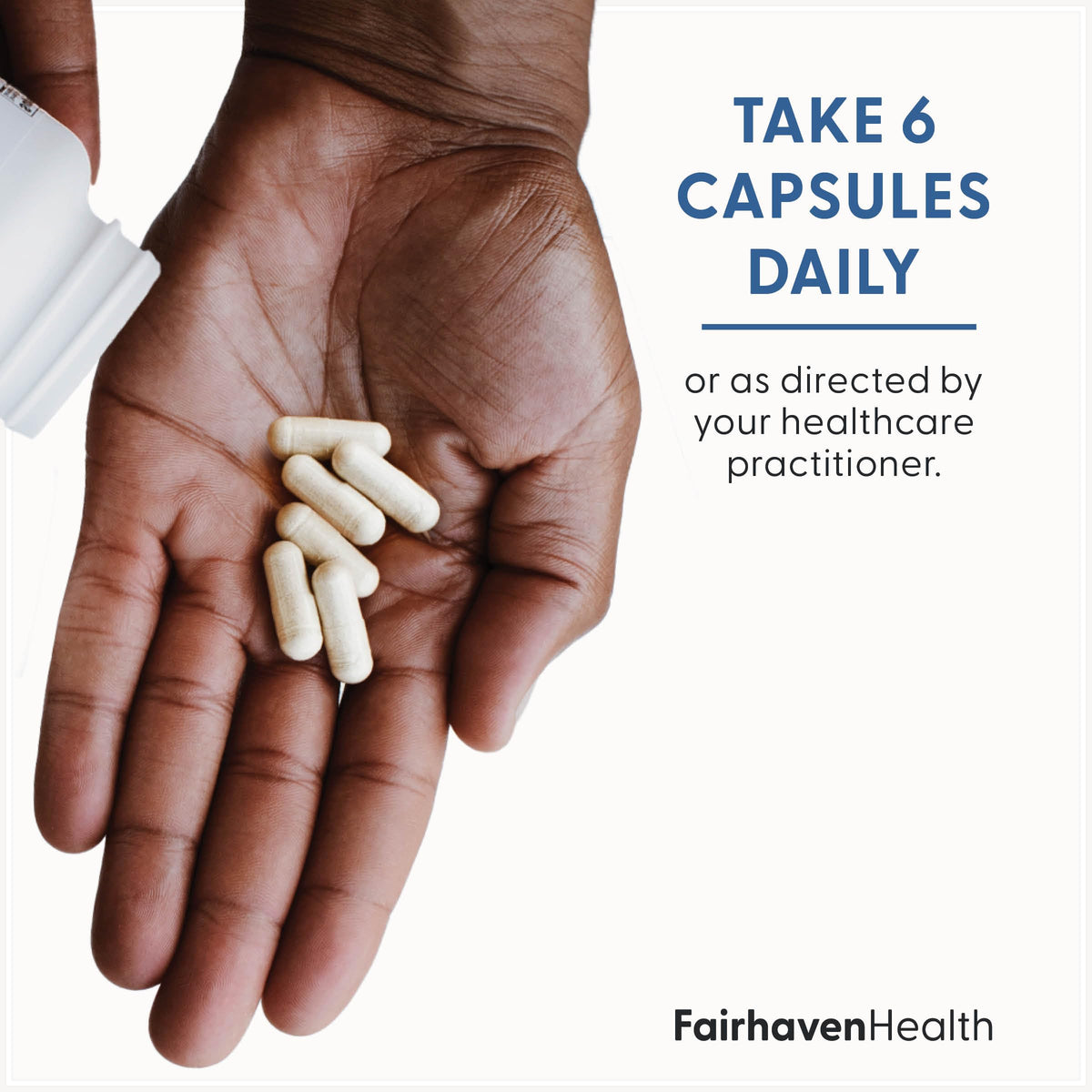 Ingrédients de Fairhaven Health FH Pro pour Hommes sur l'étiquette