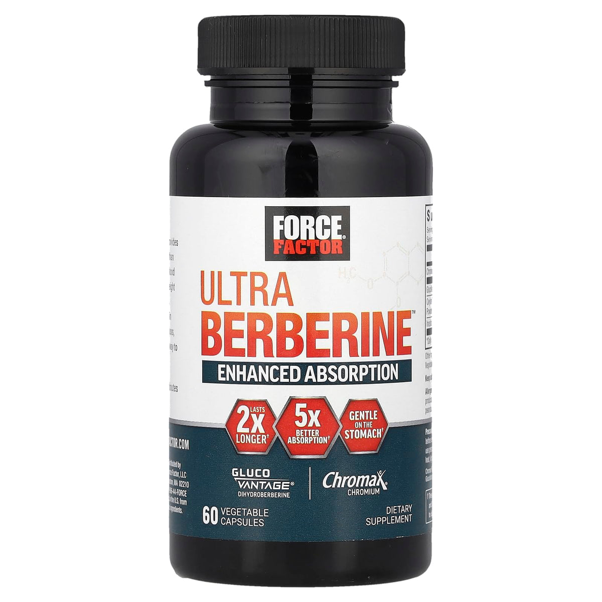 Ingrédients de Force Factor Ultra Berberine, mise en avant de la cannelle de Ceylan