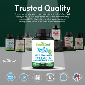 Ingredients de ForestLeaf Collagène Multi sur l'emballage