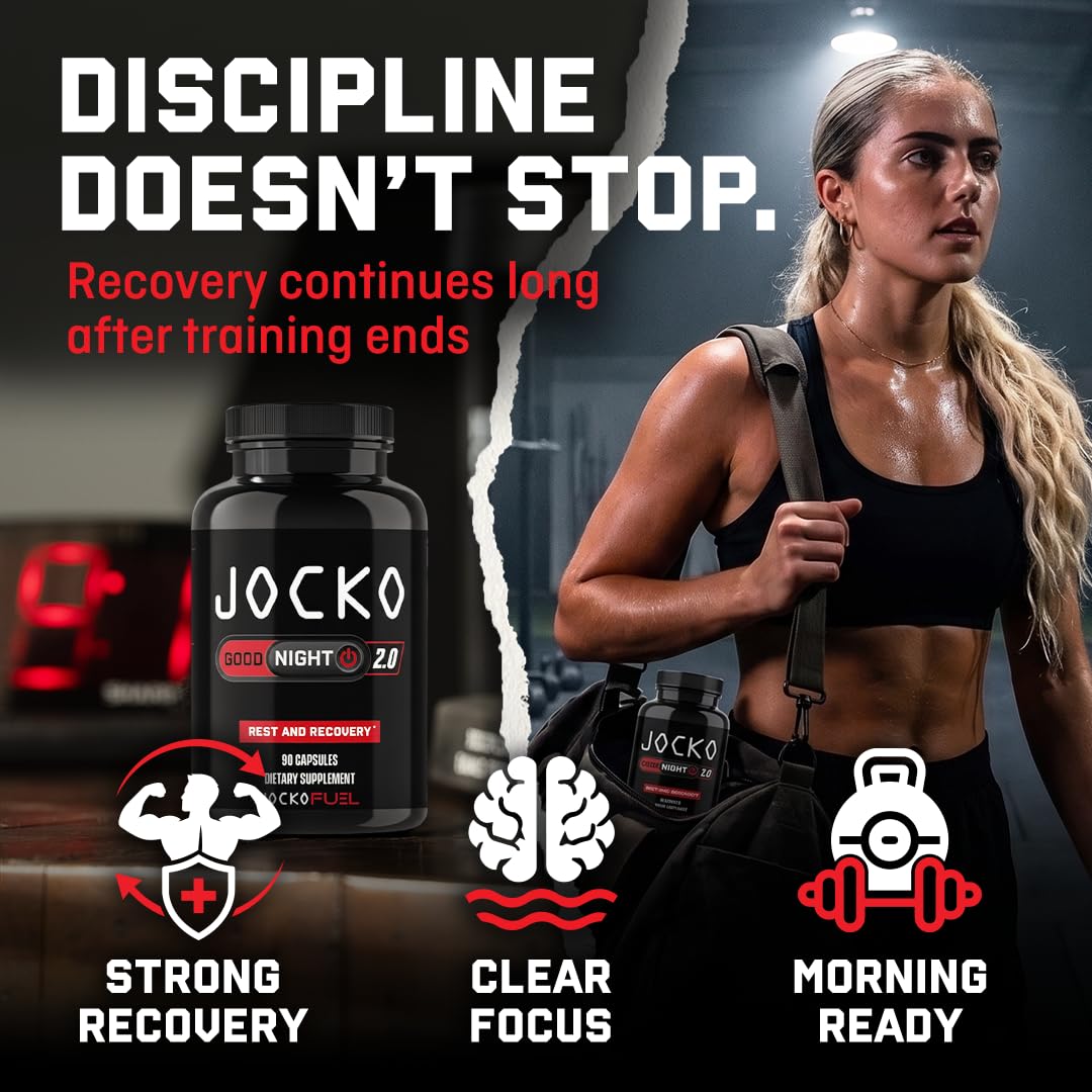 Ingrédients de Jocko Fuel Good Night 2.0 en gros plan