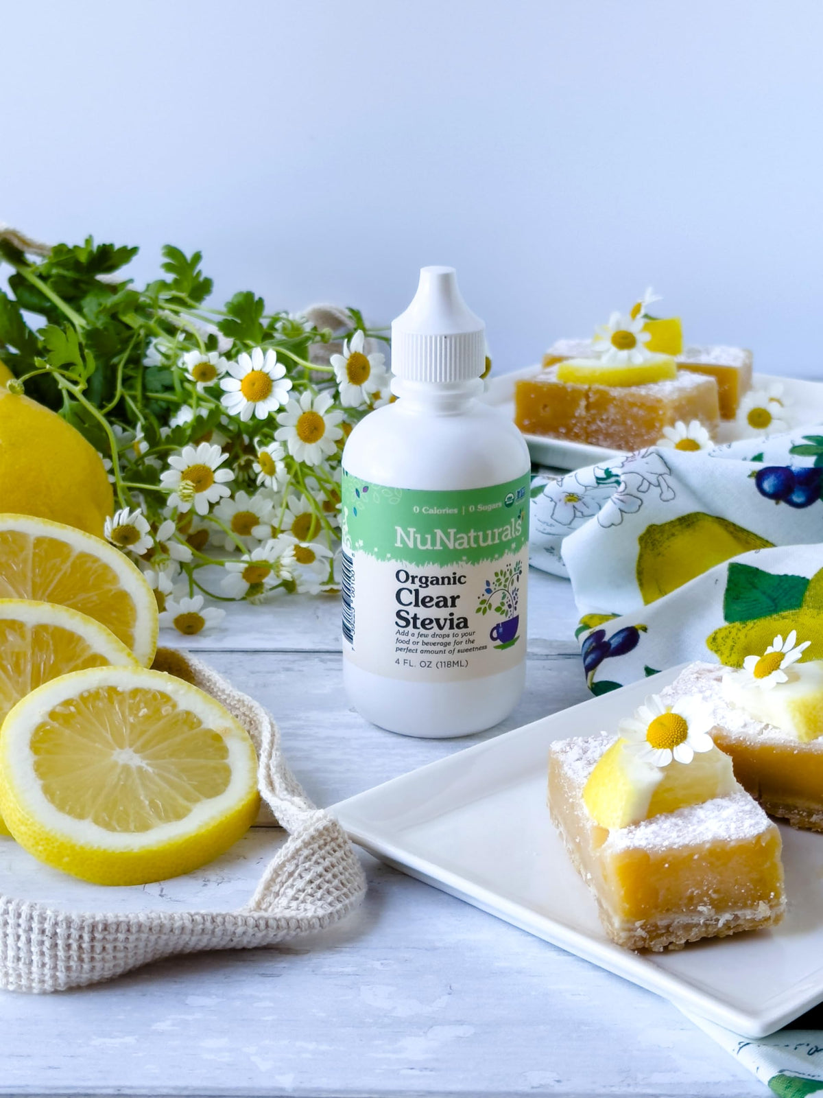 Ingrédients de l'édulcorant liquide Nunaturals, étiquette