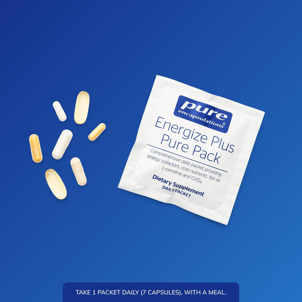 Ingrédients de l'Energize Plus Pure Pack sur le sachet