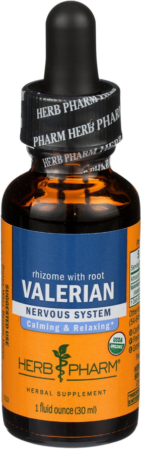 Ingrédients de l'extrait liquide de valériane Herb Pharm