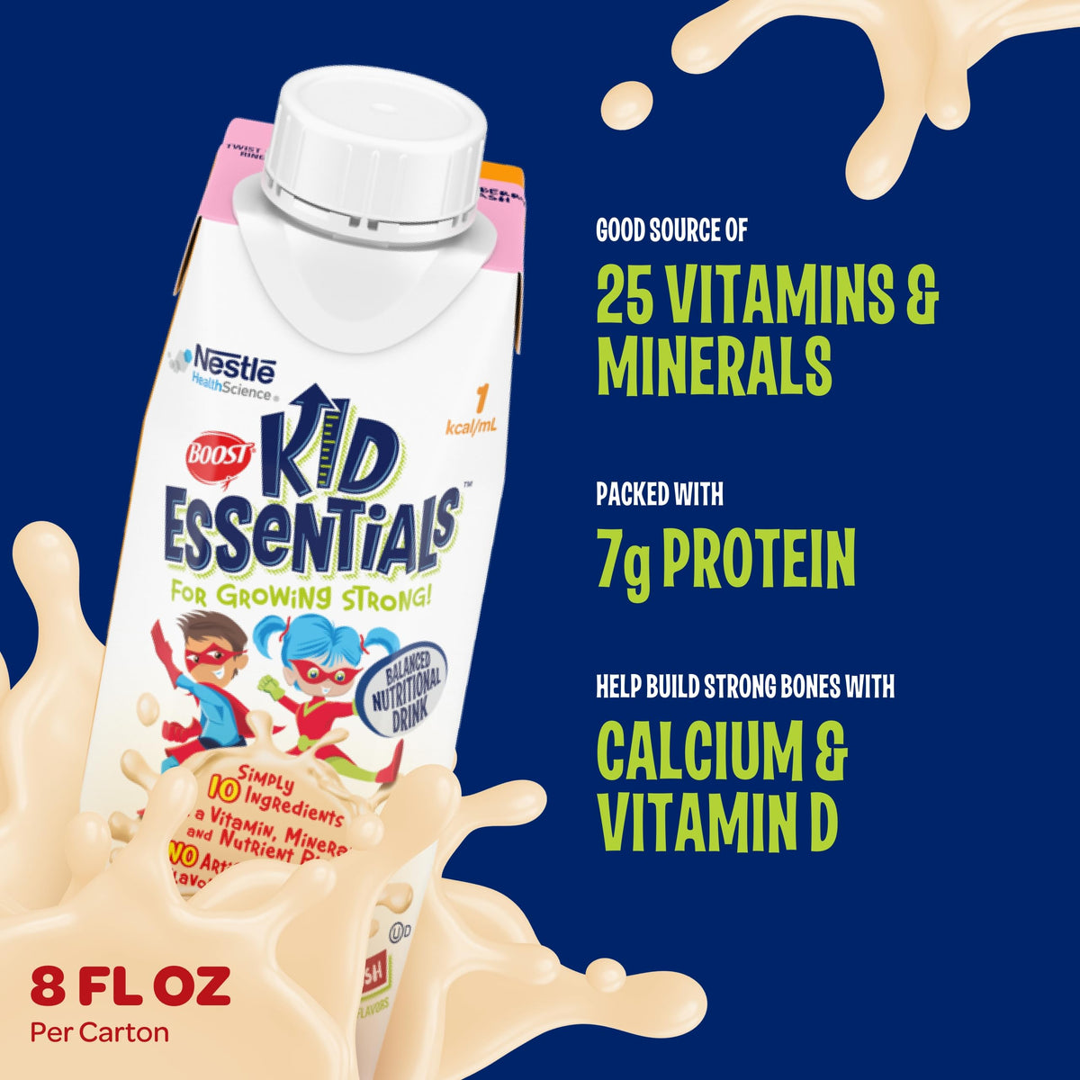 Ingrédients de la boisson support Kid Essentials