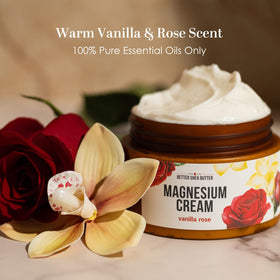 Ingrédients de la crème au magnésium Better Shea Butter
