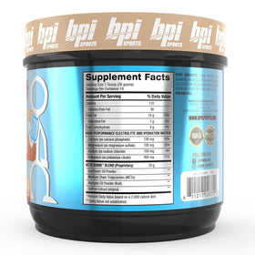 Ingrédients de la crème de café keto BPI Sports sur une table