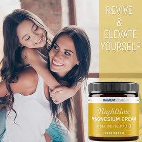 Ingrédients de la crème de magnésium nuit Magnum Solace