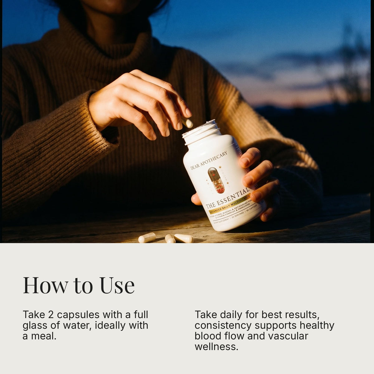 Ingrédients de la formule Circulation+ de Dear Apothecary