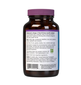 Ingrédients de la formule Omega-3 BlueBonnet sur l'emballage