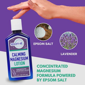 Ingrédients de la lotion de magnésium EPSOM-IT: lavande et calendula