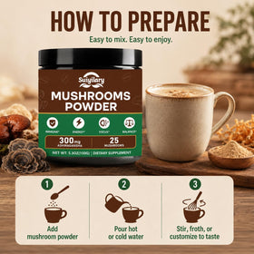 Ingrédients de la poudre de champignon Suiyilary 25 en 1