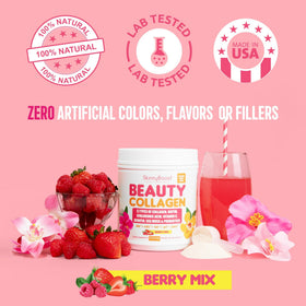 Ingrédients de la poudre de collagène Beauté SkinnyBoost