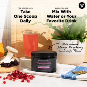 Ingrédients de la poudre de collagène Vital Vitamins