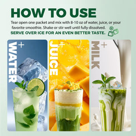 Ingrédients de la poudre de super aliments inGreens