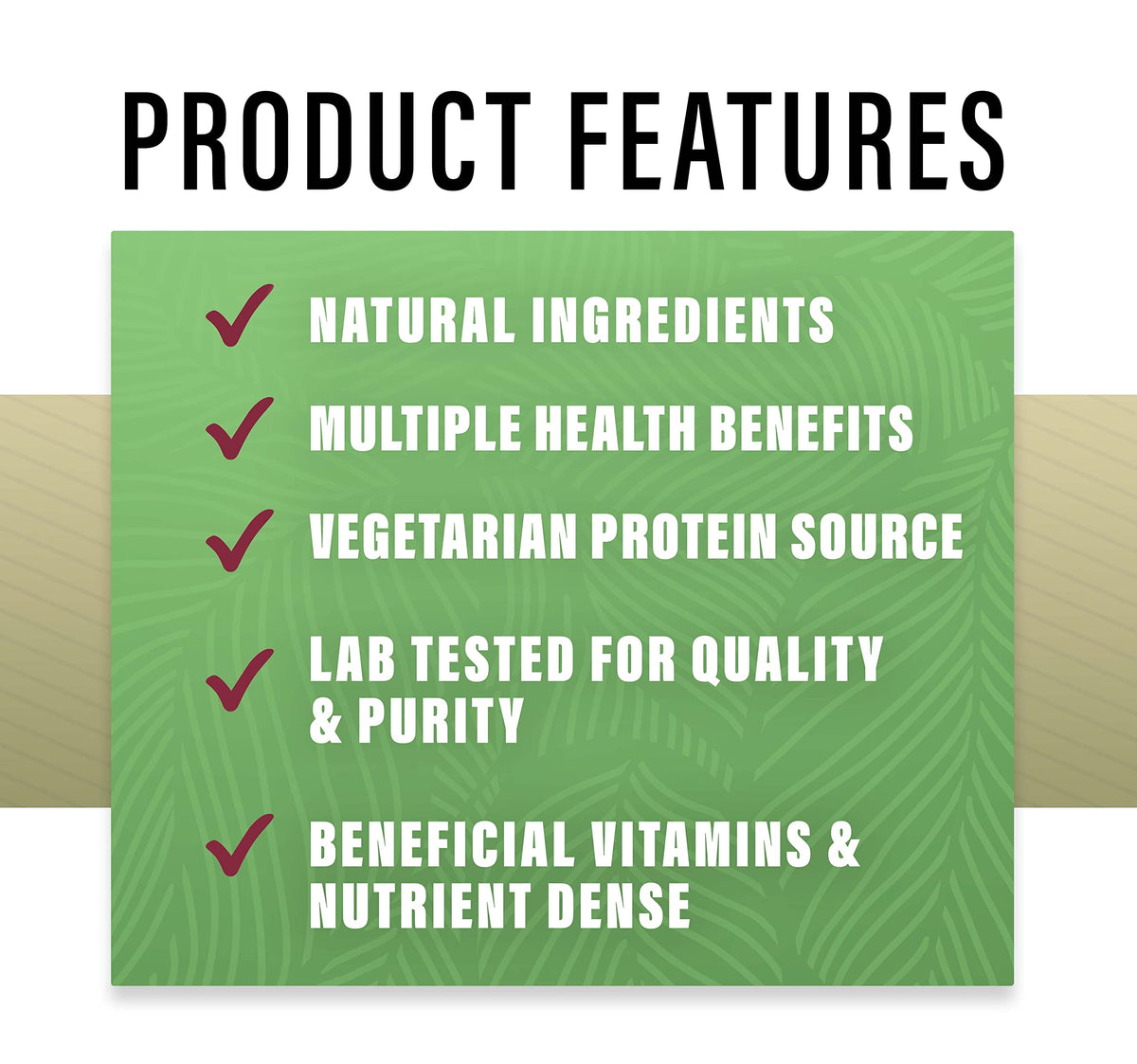 Ingrédients de la Poudre de Verdure Aquatique Perfect Supplements
