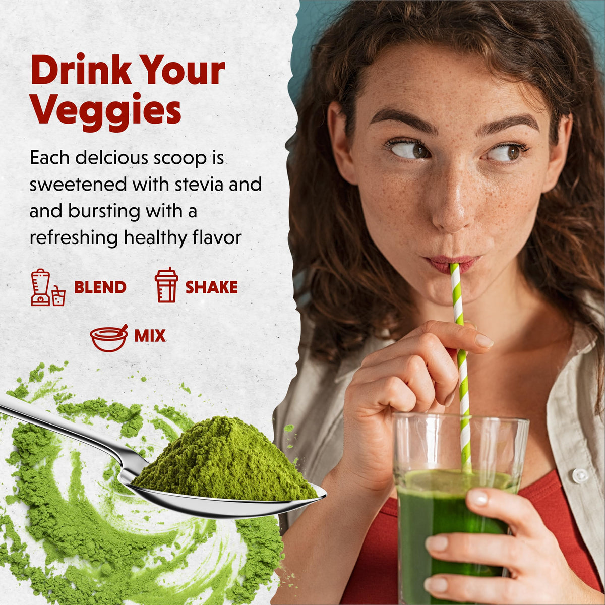 Ingrédients de la Poudre de Verts Biologiques Barlean's