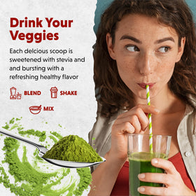Ingrédients de la Poudre de Verts Biologiques Barlean's