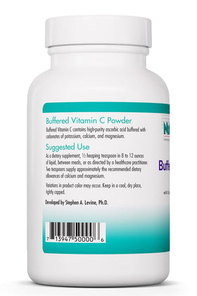 Ingrédients de la poudre de vitamine C tamponnée Allergy Research Group