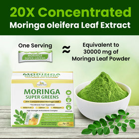 Ingrédients de la poudre Organic Veda Moringa Amla
