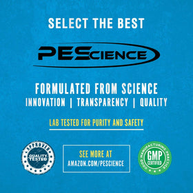 Ingrédients de la poudre PEScience sur l'emballage
