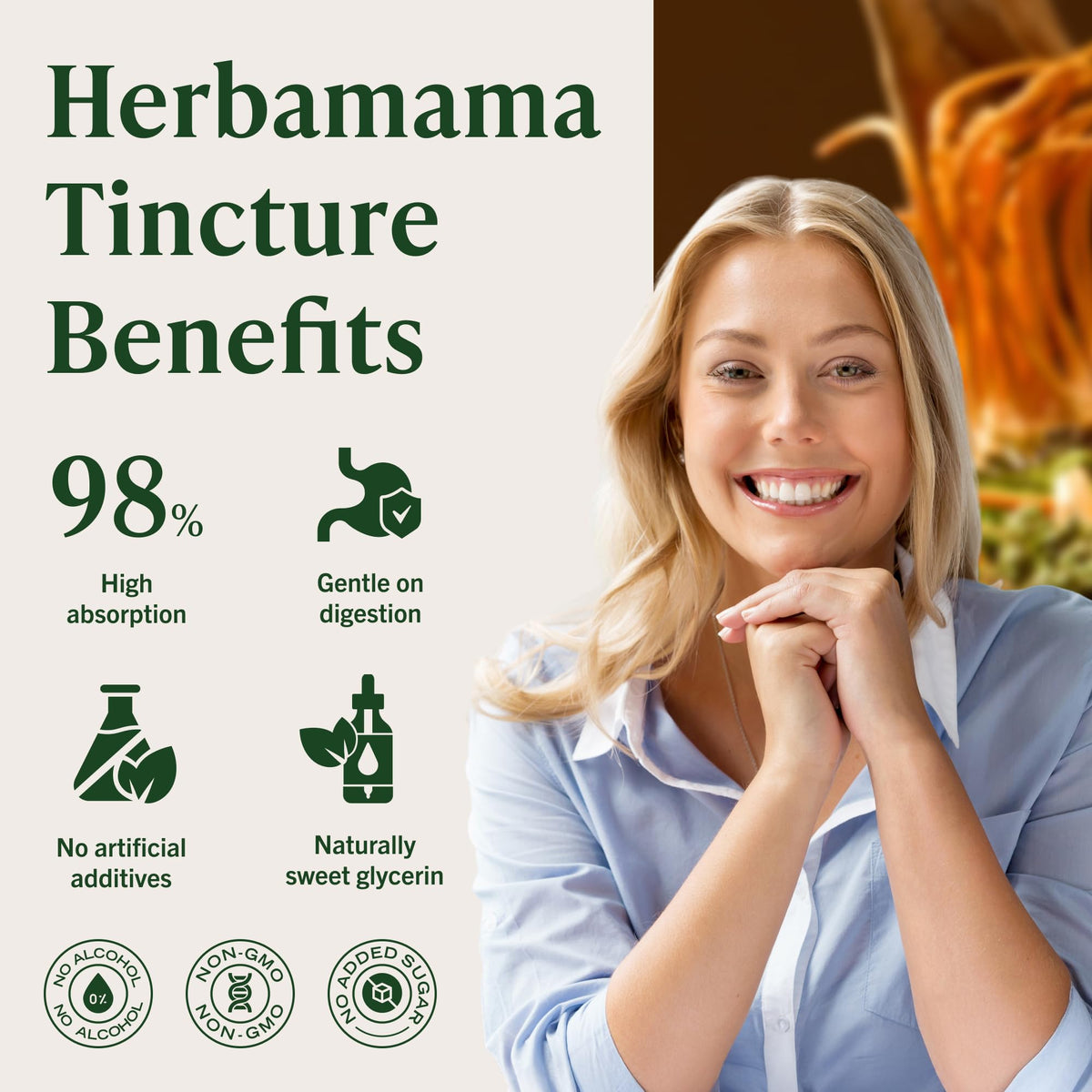 Ingrédients de la teinture Cordyceps HERBAMAMA