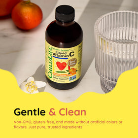 Ingrédients de la Vitamine C Liquide CHILDLIFE ESSENTIALS sur l'étiquette