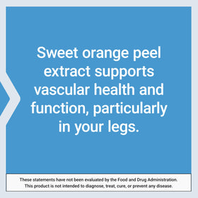 Ingrédients de Life Extension Youthful Legs sur l'étiquette