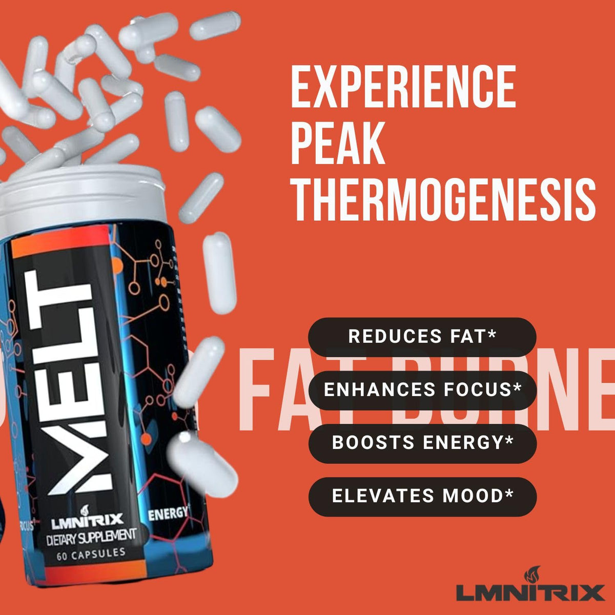 Ingrédients de LMNITRIX MELT EXT sur l'étiquette