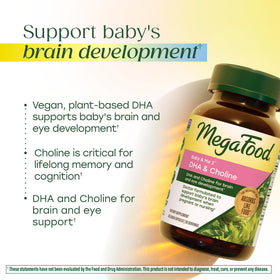 Ingrédients de MegaFood Baby & Me 2 DHA & Choline