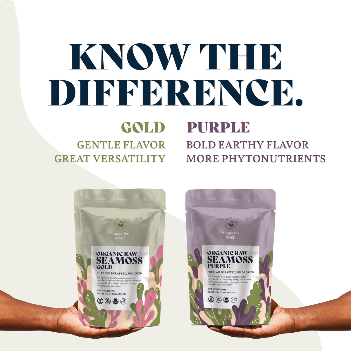 Ingrédients de mousse de mer bio violette avec légumes frais