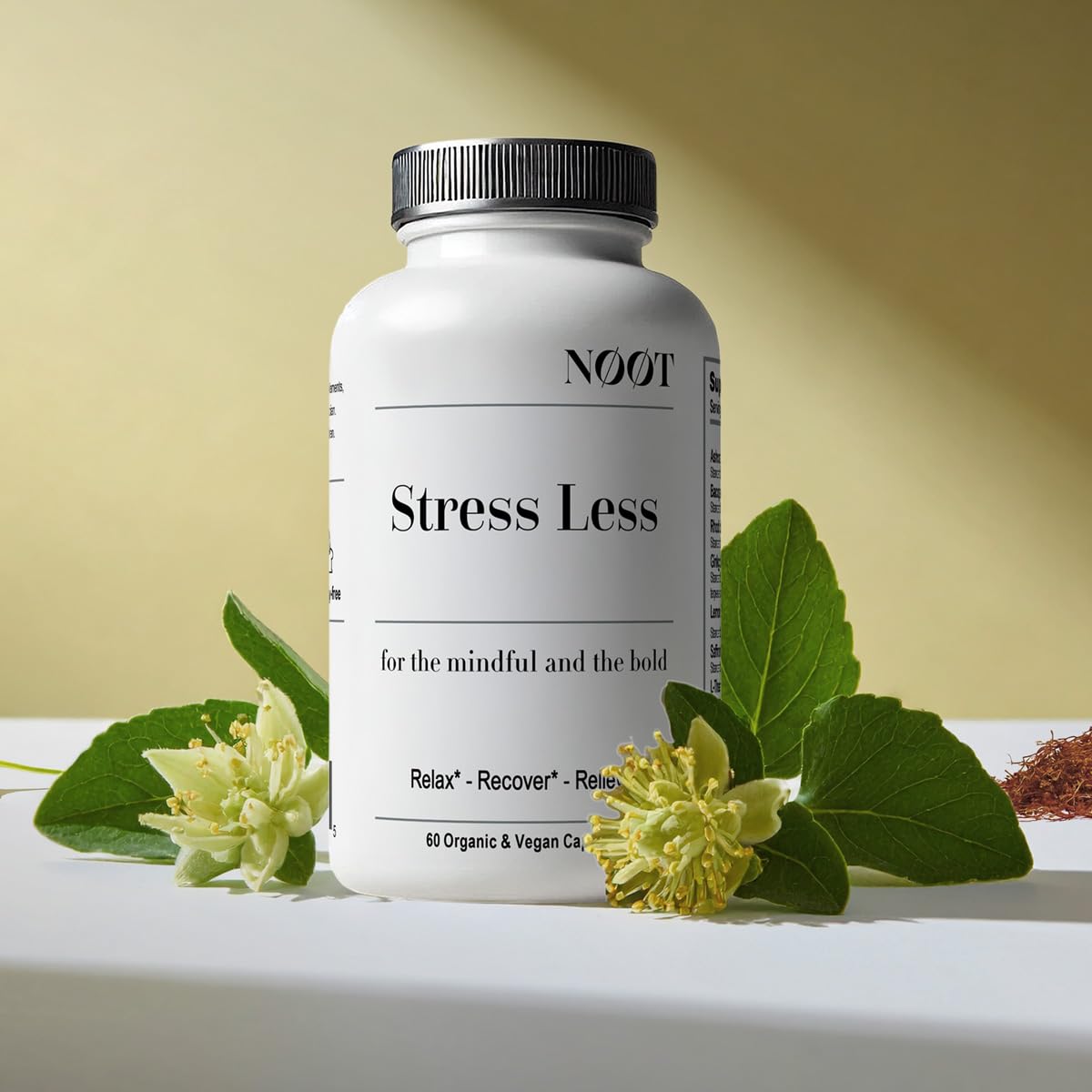Ingrédients de NØØT Complément Alimentaire Anti-Stress avec Ashwagandha