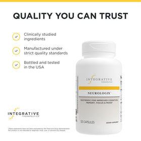Ingredients de Neurologix affichés sur l'étiquette