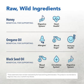 Ingrédients de NORTH AMERICAN HERB & SPICE Resp-daily wellness sur l'étiquette