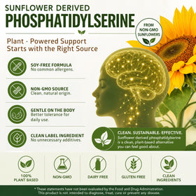 Ingrédients de Phosphatidylserine 400mg sur l'étiquette