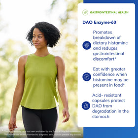 Ingrédients de Pure Encapsulations DAO Enzyme sur l'étiquette