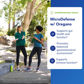 Ingrédients de Pure Encapsulations MicroDefense 180 Capsules sur fond blanc