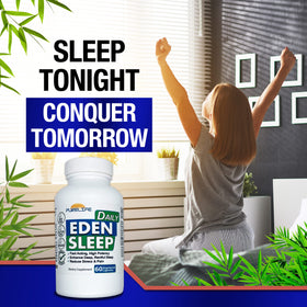 Ingrédients de PureLife Supplements Eden Daily Sleep sur l'étiquette
