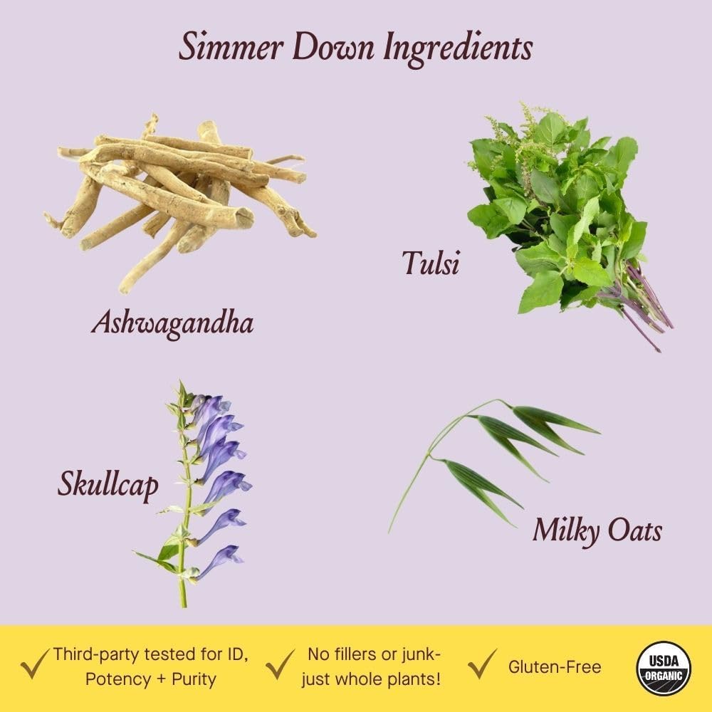 Ingredients de Simmer Down Urban Moonshine sur l'étiquette