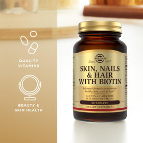 Ingrédients de Solgar Skin, Nails & Hair en gros plan