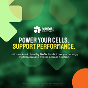 Ingrédients de SUNDIAL SUPPLEMENTS Nicotinamide Riboside sur l'étiquette