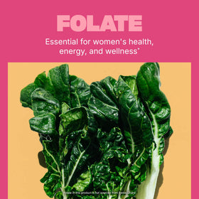 Ingrédients de Swisse Multivitamines pour Femmes sur un fond blanc