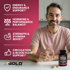 Ingrédients de Tongkat Ali 200:1 X Gold Health sur l'étiquette