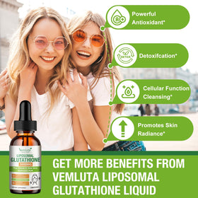 Ingrédients de Vemluta Liposomal Glutathione 3000mg sur l'étiquette