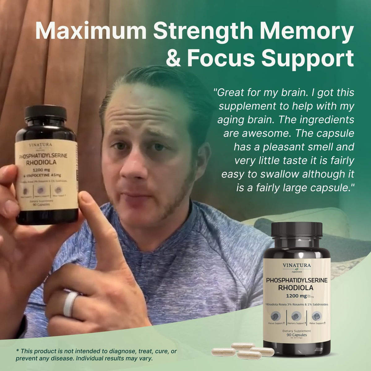 Ingrédients de VINATURA Phosphatidylserine 1200mg